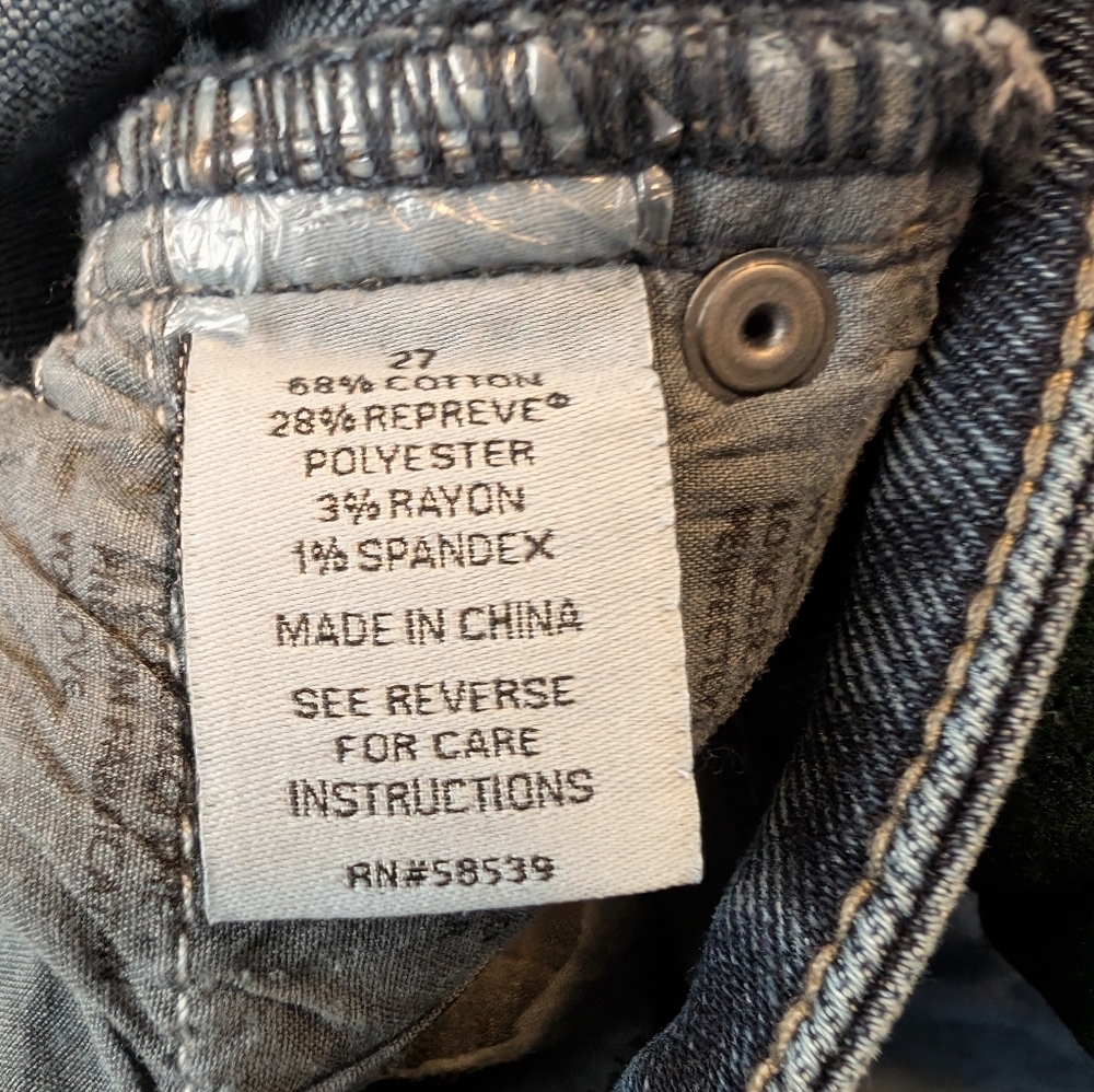 Evereve Ever Straight Ankle Jeans, Dark Wash, Women's 27 - Picture 5 of 6